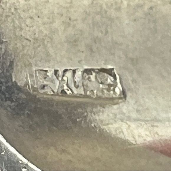 VINTAGE Skull Biker Ring • Red Eyes • Silver Tone • Mexico • Size 10 - Picture 4 of 10